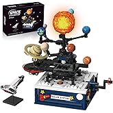 Solar System Building Sets,Compatible with Lego Space, Rotatable Planet Toys for Boys Age 8-12 with 9 Planets & Rocket Sets,Solar System for Kids,Gifts for Boys & Girls Age 8-14 Years Old,775 PCS