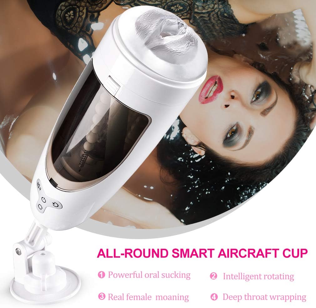 Toy for Man Pleasure Automatical Strong Sucking 100% Soft Silky Medical Product Funny Handsfree Male Cup Human Deep Inverted Throat Aircraft Mens Toys