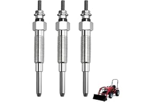 KPALAG 3PCS Glow Plugs Compatible with Mitsubishi S3L S3L2 Engine Forklift Compact Tractor Replace#: 32A66-03100 32A66-03101 