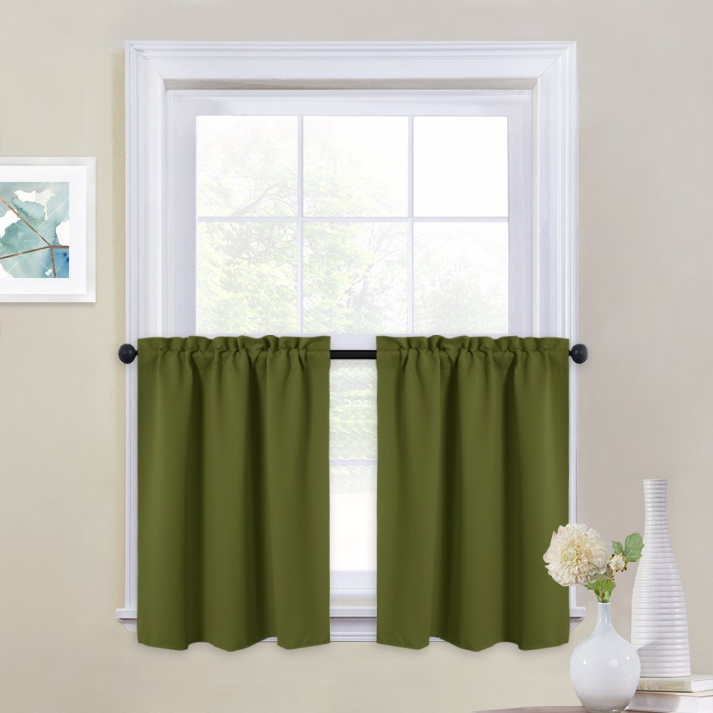 Best olive green kitchen curtains