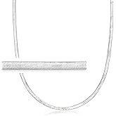 Ross-Simons Italian Sterling Silver 3mm Herringbone Necklace. 18 inches