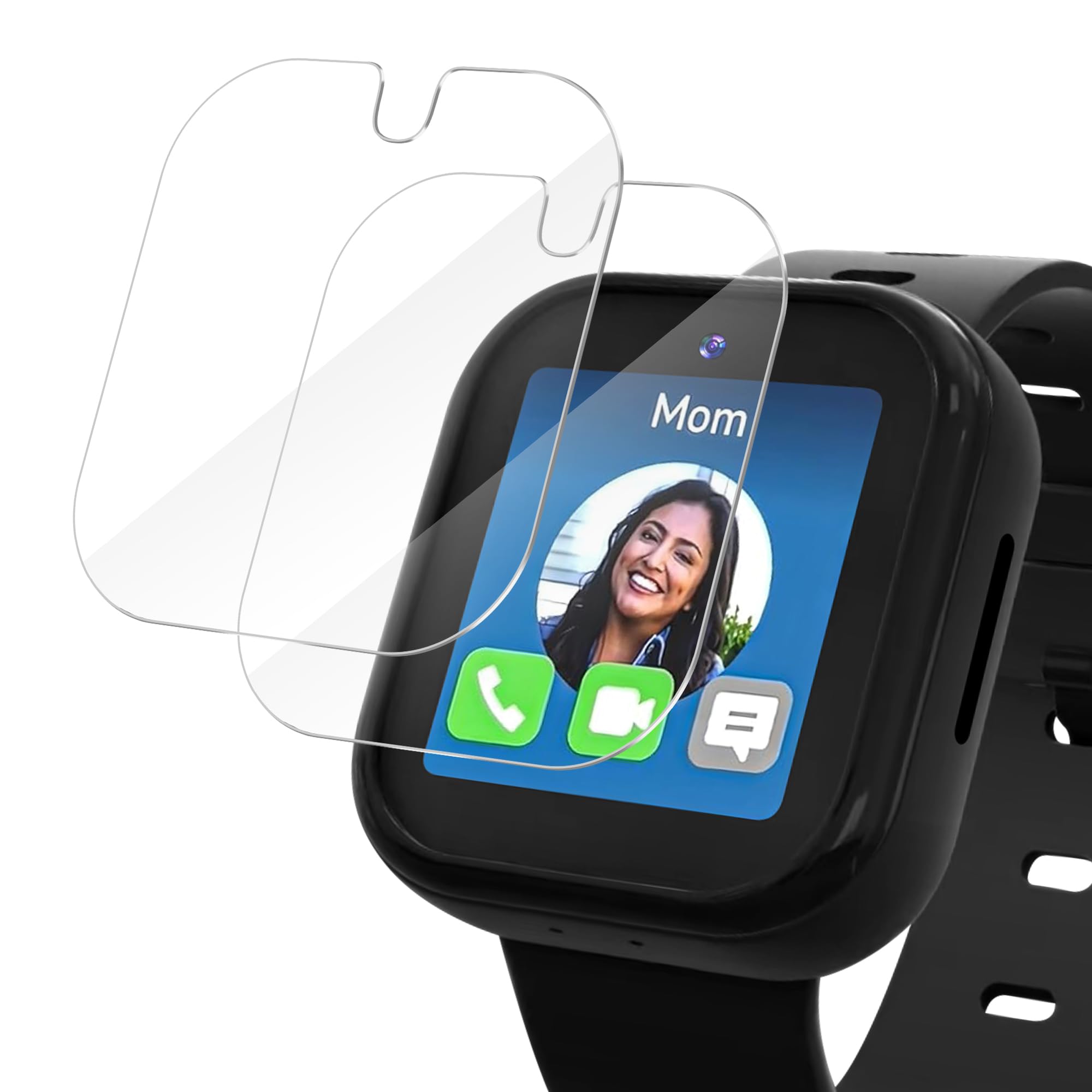 Tiorecime 3 Pack Screen Protector for SyncUP Kids Watch 2, Waterproof HD Clear Tempered Glass Screen Protector, Scratch Resistant Protective Film Compatible with SyncUP Kids Watch 2