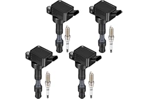 SYKRSS 4-Pack UF816 Ignition Coil Pack & Iridium Spark Plugs Compatible with Hyundai 2017-2020 Elantra 2018-2020 Kona 2019-2020 Veloster, Compatible with Kia 2018-2020 Forte 2020 Soul 2.0L L4