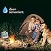 Gowithwind Collapsible Water Container,FDA Food Grade Portable Water Storage Canteen,Carrier Bag for Outdoors Camping BBQ Picnic Hiking,Disaster Hurricane Tornado Flood 1.3/2.6/5.3 Gal