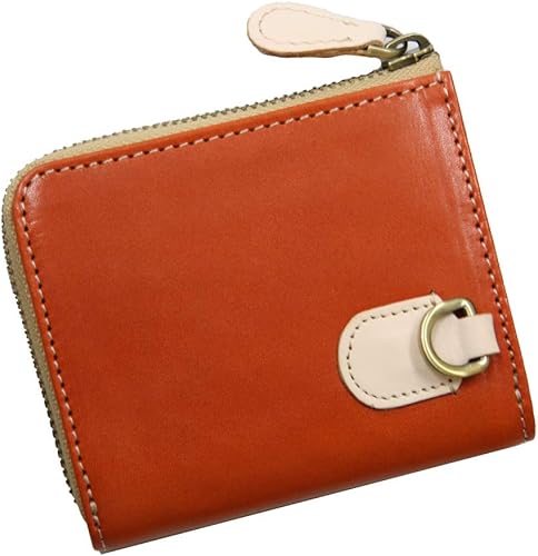 Amazon 栃木レザー コインケース 小銭入れ ミニ財布 小さい財布 コンパクト 本革 レザー 二つ折り財布 ラウンドファスナー ハンドメイド オレンジ Leather Craft You レザー クラフト ユウ 小銭入れ