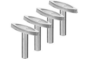ULTECHNOVO Replacement Music Box Keys 4Pcs 25Mm Iron Handles Silver for DIY Wind-Up Mechanism Use in Music
