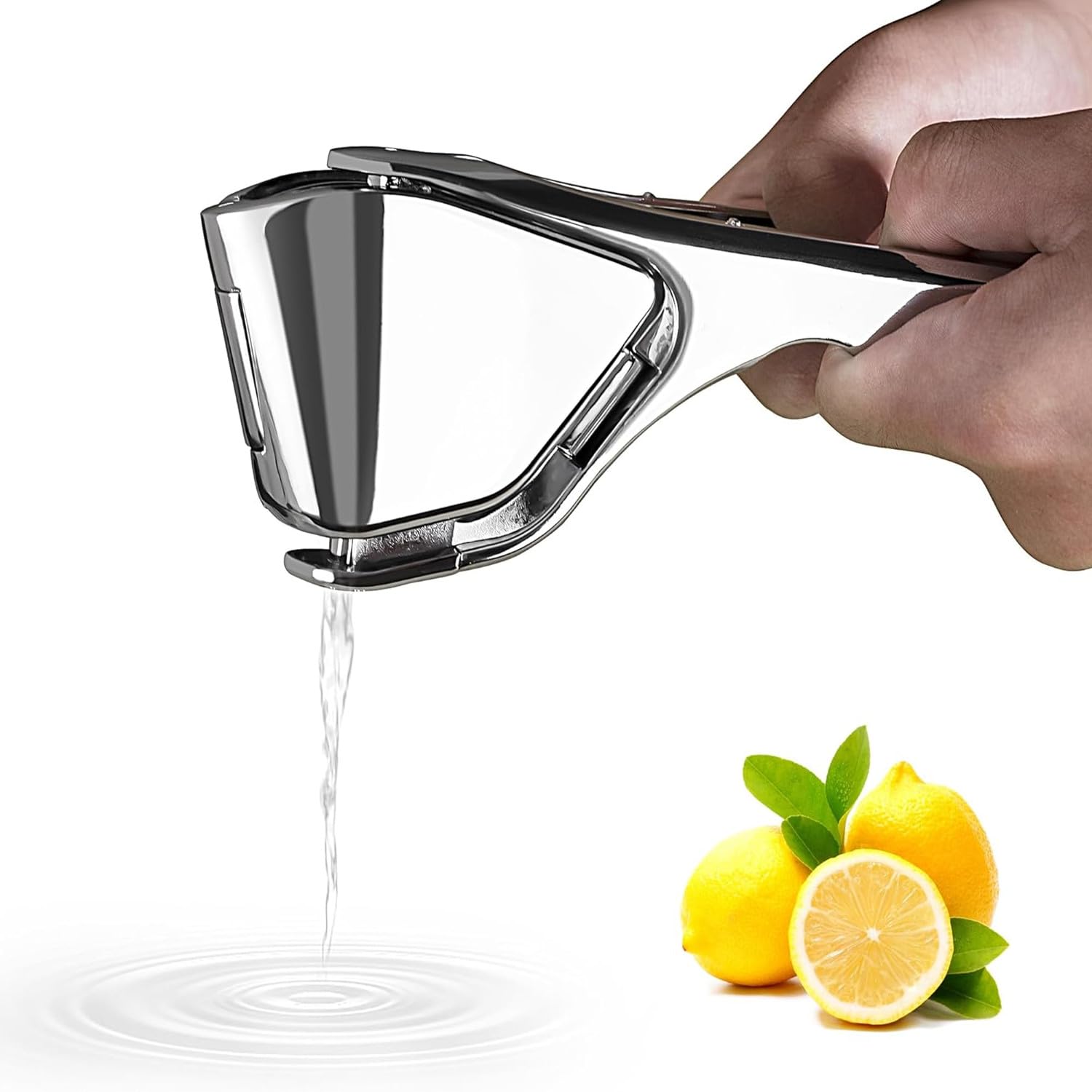 Lemon Squeezer, Stainless Steel Lemon Juicer, Manual Juicer for Lemon Citrus Lime Orange, Handheld citrus Squeezer