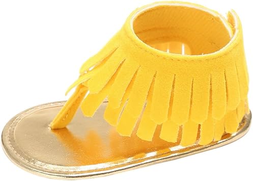 yellow sandals for baby girl