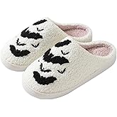 DRUGS ARE BAD Halloween Slippers for Women Men Spooky Lantern Pumpkin Slippers Soft Warm Plush House Indoor Outdoor Slippers