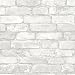 NuWallpaper NU3010 Grey and White Brick Peel & Stick Wallpaper primary