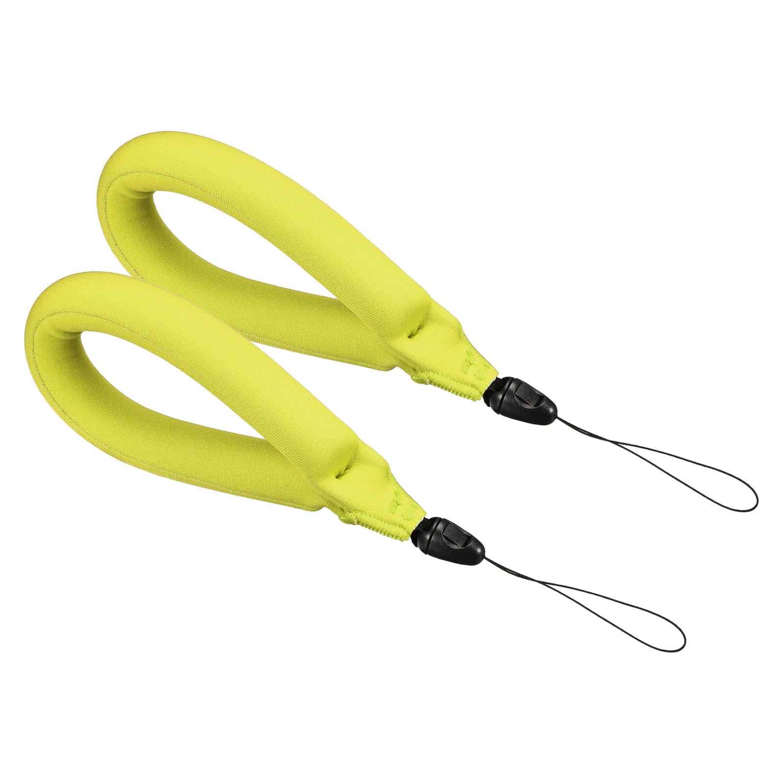 PATIKIL Floating Wrist Straps, 2Pcs Neoprene Waterproof Lightweight 250g Buoyancy Wristband Strap for Underwater Camera Swimming Snorkeling, Fluorescent Green