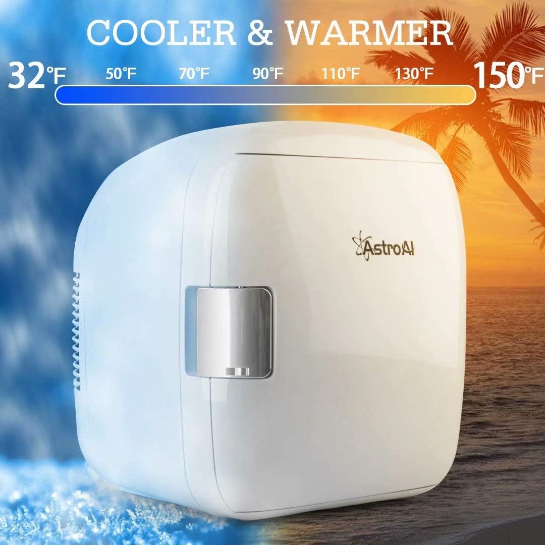 AstroAI Mini Fridge 9 Liter/12 Can Portable Electric Cooler and Warmer AC/DC for Bedroom, Food, Skincare, Breast Milk, Medications, Home Office and Travel: Automotive