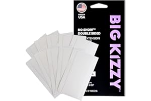 Big Kizzy Double Sided Tape for Human Hair Extensions, Super Matte Finish, 120 tabs, Strong Hold for 6-8+ Weeks - No Show Dou