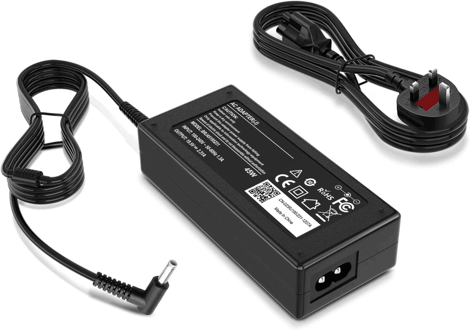 BIUBOTY 45W Laptop Charger Compatible with HP Elitebook Chromebook Pavilion Envy Spectre Touchsmart Notebook Probook Charger HP 250 G7 G6 255 G7 741727-001 19.5V 2.31A Power Adapter Cable[4.5x3mm]