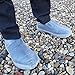 SETSAIL Waterproof Boot and Shoe Cover Reusable Non Slip Rain Snow Overshoe Foldable Galoshes (Black-L)