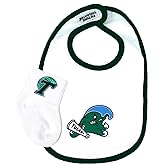 Future Tailgater Tulane University Green Wave Baby Bib and Socks Set