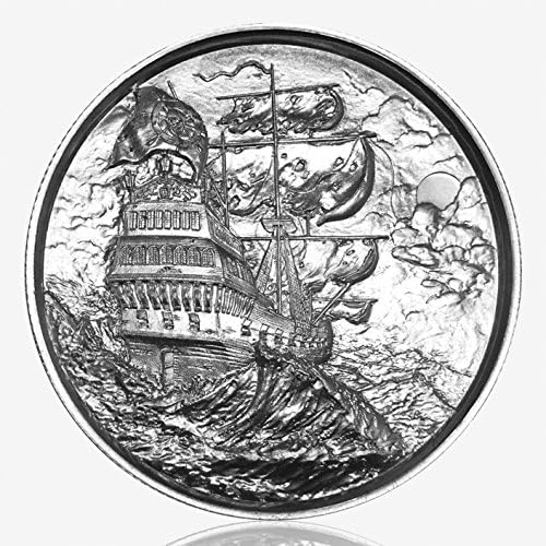 2 oz Silver Rounds Privateer Ultra High Relief Pirate Rounds .999 Fine (P1)