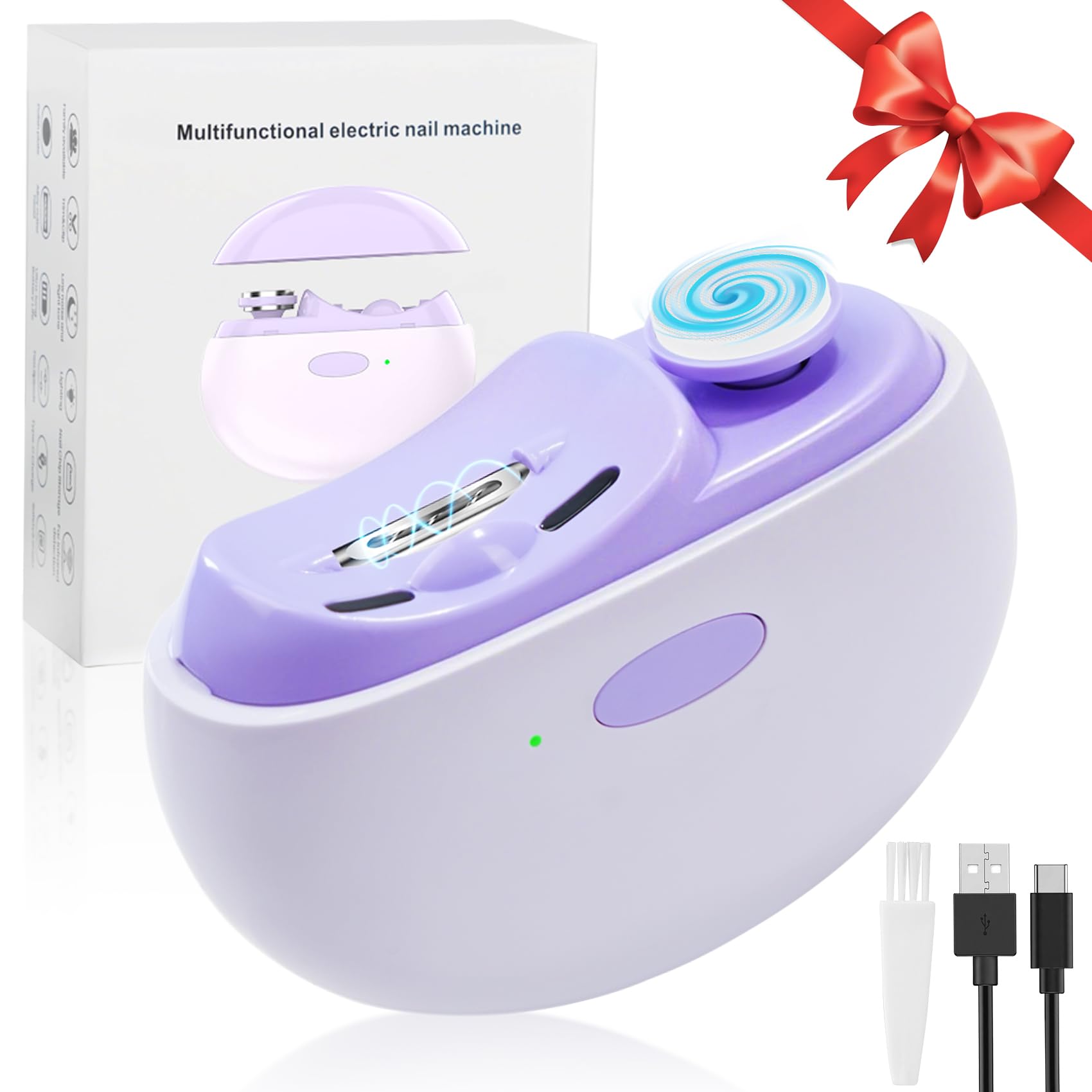 Photo 1 of Electric Nail Clipper for Baby and Adults & Kids, Ergonomic Anti-Flying Nails Design, Stainless Steel Manicure Tool with Nail Catcher