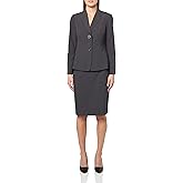 Le Suit Womens Two Button Blazer & Slim Skirt, 2pc Set