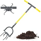 Jardineer Garden Twist Tiller Manual with Steel Shaft Anti-Slip Foot Plate view 1
