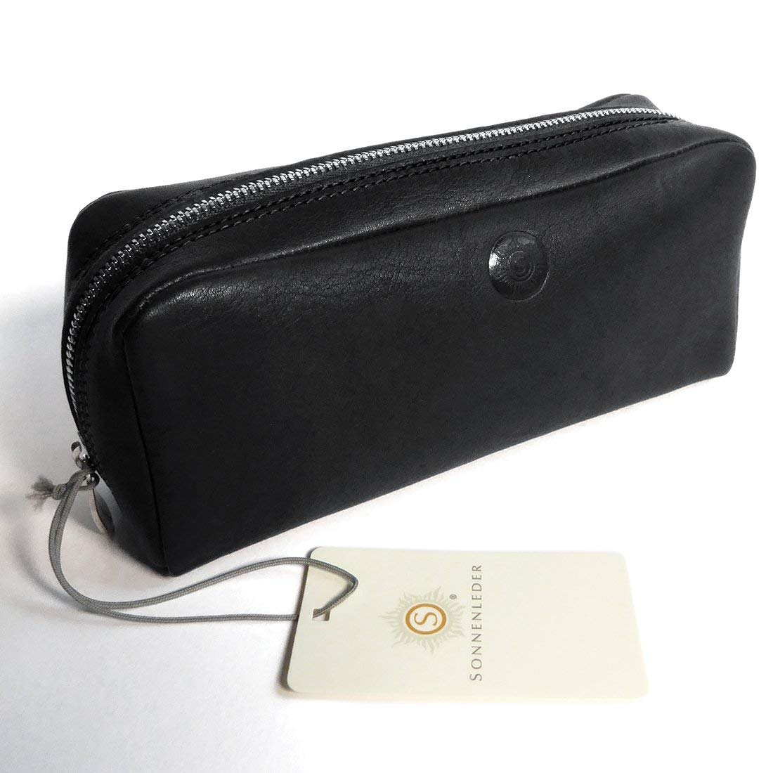 'Sun Leather FASC Hina – Quality Cosmetic Bag (with Logo) Colour: Black * GENUINE *