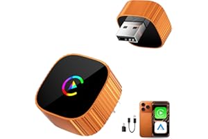 Wireless carplay Adapter for iPhone（IOS10+）.Car-Phone Connectivity. Orange Color. Wired to Wireless Smart car Machine Interco
