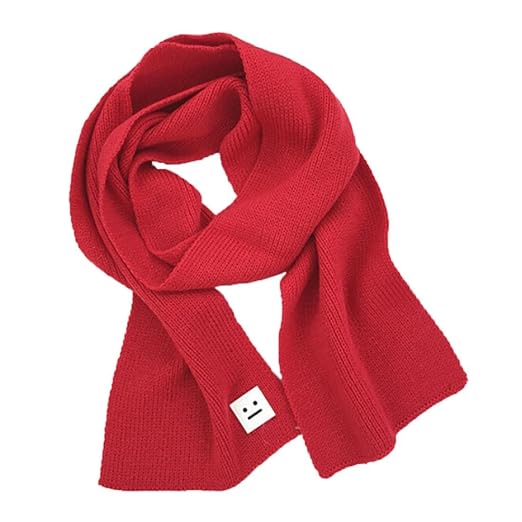 sunnymi 2-10 Jahre Alt Kleinkind Kind Warmen Streifen Pure Farbe Weich Stricken Wolle Kinderschal Baby Mädchen Junge Unisex H