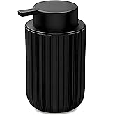 Etmdoeve Ceramic Foaming Soap Dispenser, 12 oz Bathroom Foam Hand Soap Dispenser, Refillable Lotion Soap Dispenser with Removable Pump for Kitchen Hand Wash Dispenser, Countertop