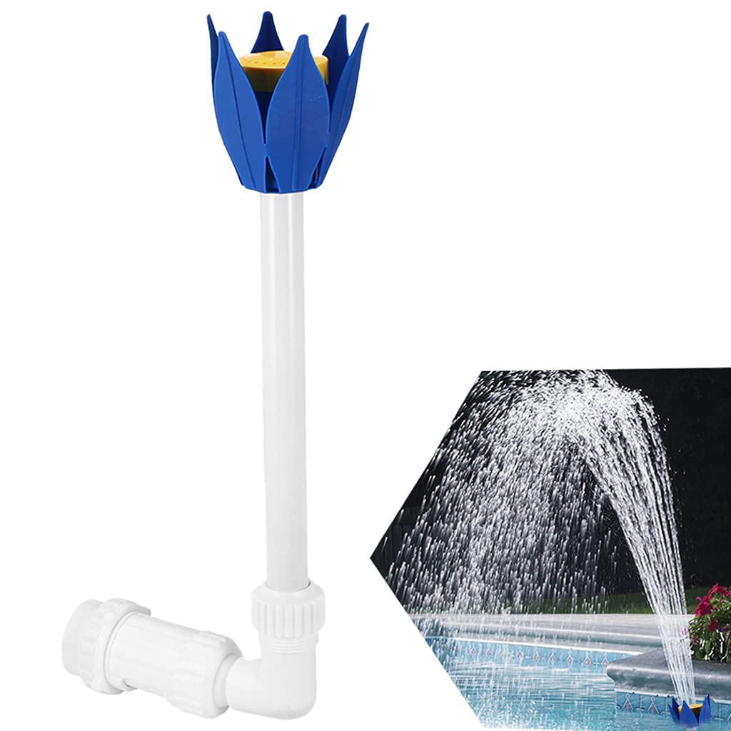 Photo 1 of Pool Fountain Adjustable Flower Shape Waterfall Spray Pool Spray Fountain Sprinkler Inground and Above Ground Spray Pond Decor