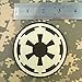Glow Dark Star Wars Galactic Empire Insignia Imperial Logo PVC Rubber 3D Velcro Patch