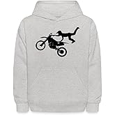 Spreadshirt Motocross Motorcycles Athlete Sport Tricks Kids' Hoodie
