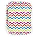 Good Ruby Compact Bible Cover with Carrying Handle, Book Protector with Pocket Colorful Chevron Bible Carrying Case with Zipper and Pen Holder for Women, Teens, Girls, Females (Multi-Colored)