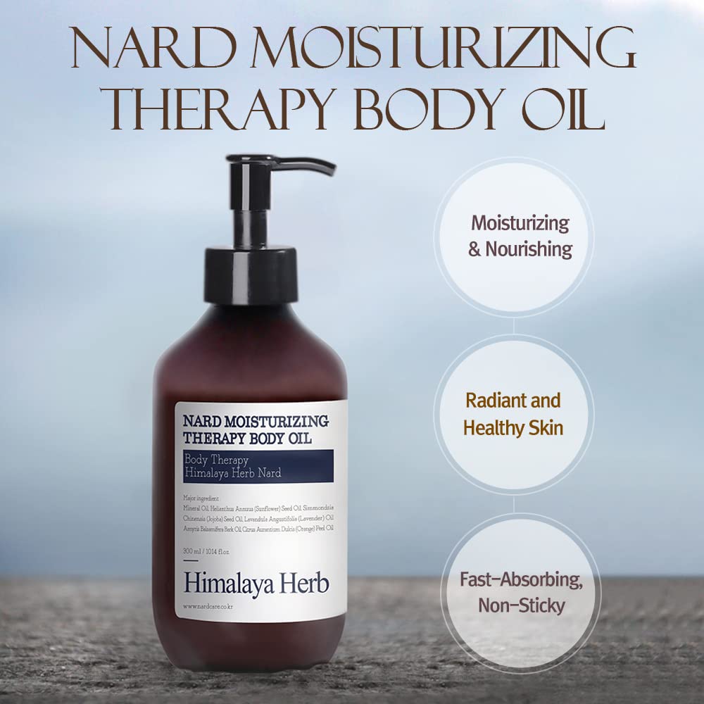 Bouquet Garni NARD Moisturizing Body Oil 10.14 Fl Oz - Lavender Musk & Orange Oil, Nourishing Natural Ingredients for Soft, Supple Skin