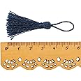 OZXCHIXU(TM) 20PCS Mini Small Craft Tassels 5.5cm long for Decorative Key Cushion (navy bule)