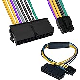 DKARDU 24 Pin to 8 Pin ATX, PSU Power Supply Adapter Cable for DELL Optiplex Motherboards 3020 7020 9020 30cm 12-inch 18AWG