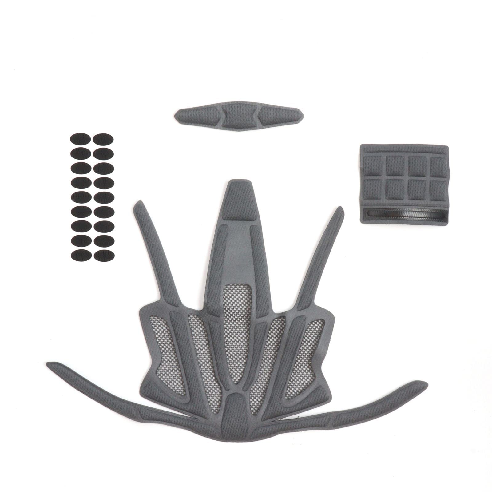 Helmet Inner Padding Net Foam Pads Kit Sealed Sponge Protective Lining Protection Liners Cushions Mats Set for Outdoor Sports Cycling Bike Motorcycle Bicycle Riding Accessories (Dark Grey)