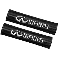 LONGSNOL 2pcs Seat Belt Covers for Infiniti Carbon Fiber Car Seat Belt Cover Shoulder Pad for Adults Universal Fit…
