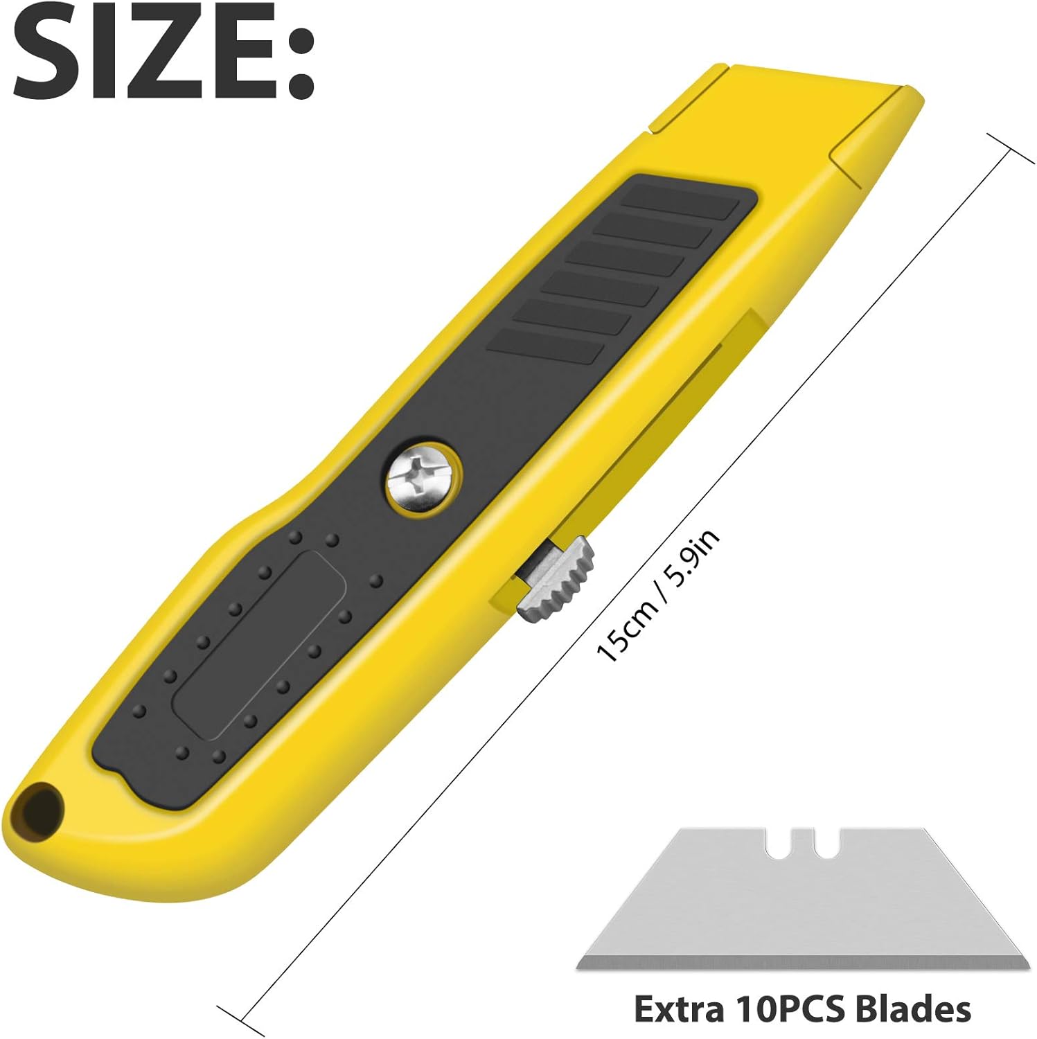 4-PACK Box Cutter Colorful Utility Knife Heavy Duty Aluminum Shell Box Cutters Retractable for Cartons, Cardboard, Boxes - - 