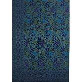 Indian Bedspread Cotton Sunflower Print Queen-King 106" x 106"