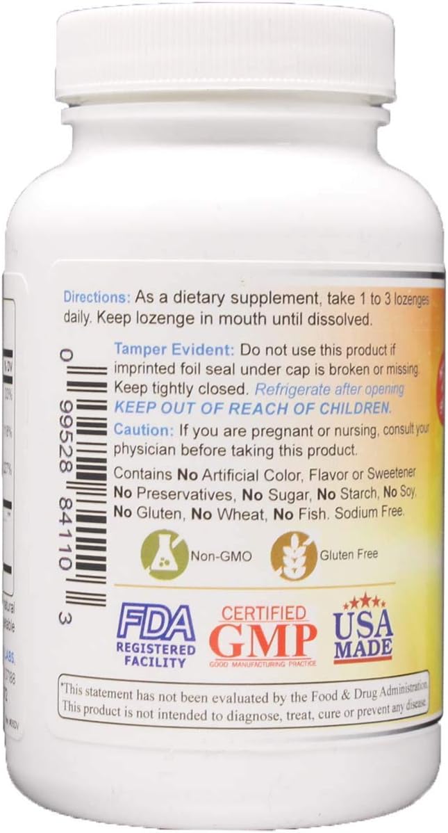 Zinc Lozenges with Vitamin C - Fruit Flavored, Healthy Immune Support Lozenges with 25mg of Zinc Supplement Per Lozenge + 30mg of Vitamin C - 100 Lozenges: Health & Personal Care