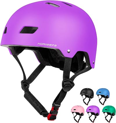 KORIMEFA Kids Bike Helmet Adjustable Size S M 3-13 Years Safety Multi-Sport