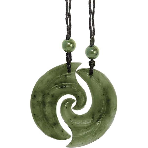 Amazon.com: New Zealand Maori Inspired Jade Pikorua Double Twist