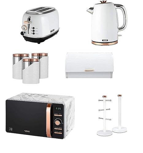 Torre Cocina Conjunto de 9 Rosa Dorado y Blanco 1.7L Jarra ...