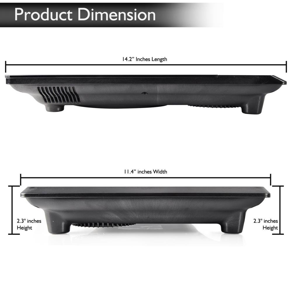 NutriChef Countertop Burner, Infrared Cooktop, Ceramic Cookware, Electric Stovetop, Black