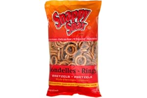 Snappy Snax Oven Baked Classic Style Rings Shaped Pretzels - 0 Trans Fat - Cholesterol-Free - Low Fat - Kosher Certified - 42