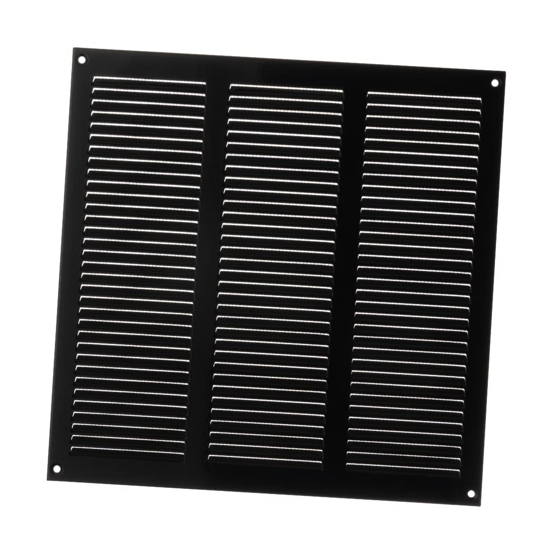 300mm x 300mm Black Metal Air Vent Grille