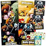 Angry Birds School Supplies Value Pack -- 4 Angry Birds Star Wars Folders, 2 Notebooks, 104 Angry Birds Stickers