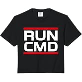 Computer Scientist Run CMD Programmer Sys Admin Gifts Comfort Colors Crop Top