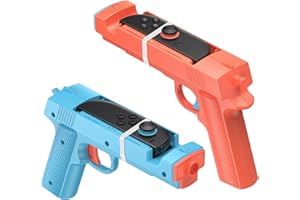 FASTSNAIL 2 Pack Game Gun Controller for Nintendo Switch 2 Joypad, Dual Trigger Shooting Gun Grip with Anti-Slip Design for J