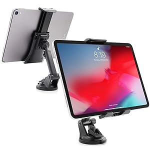 Tablet Car Mount Holder Jestar Car Windshield Dashboard Tablet Mount Holder with Suction Cup for Samsung Galaxy Tab 4 3/ iPad Mini/iPad Air 2 /iPad 4/iPad 3 Use with All 4"-12" Smartphones Tablets